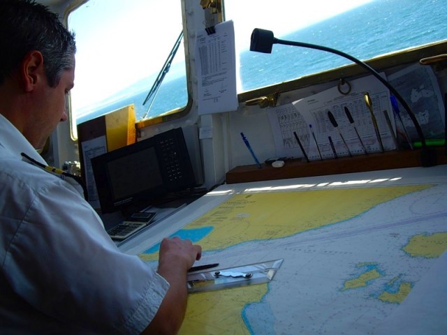 Fundamentals of Coastal Navigation,  Rule of the Road and Chart Work